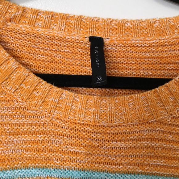 Eric + Lani Striped Sweater With Silver Metallic - Picture 3 of 3